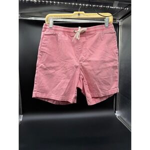PacSun Volley Shorts Mens Small Pink Elastic Waist Drawstring Cotton Twill